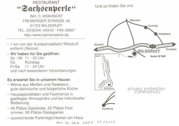Wilsdruff Restaurant Sachsenperle – Bild 2