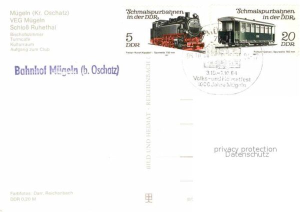 Muegeln Oschatz VEG Mügeln Schloss Ruhethal Bischofszim – Bild 2
