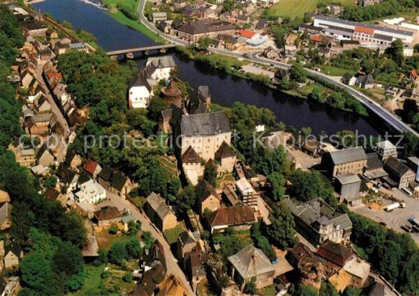 Leisnig Burg Mildenstein Fliegeraufnahme
