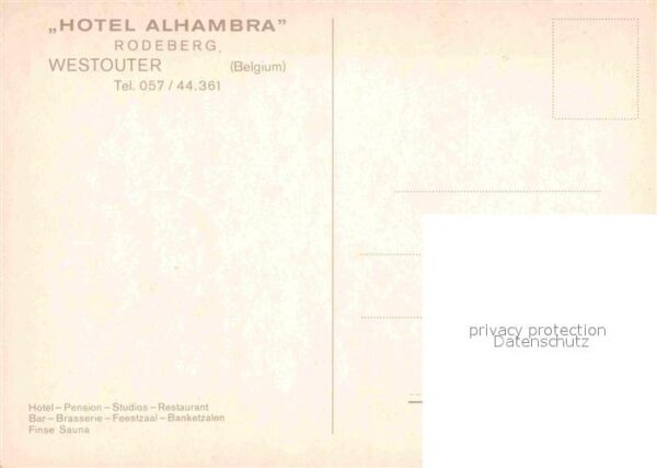 Westouter Hotel Alhambra Restaurant – Bild 2