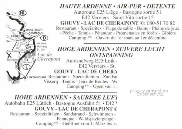 Gouvy Lac de Cherapont Restaurant Badestrand – Bild 2