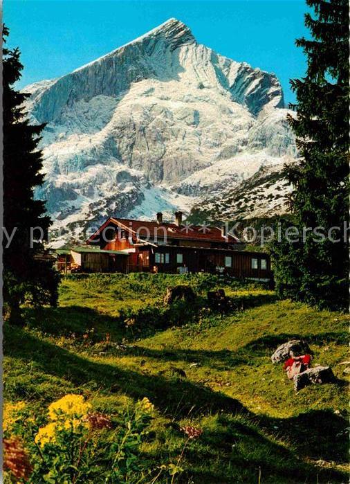 Garmisch-Partenkirchen Kreuzalm gegen Alpspitze Nordwand Bayer