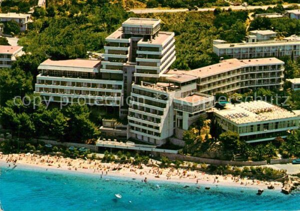 Podgora Hotel Minerva Strand Fliegeraufnahme