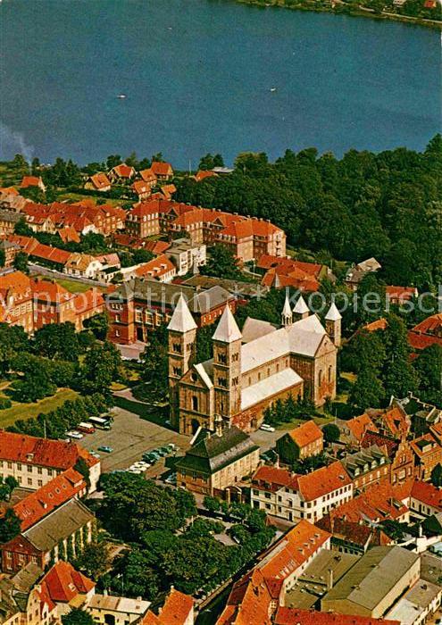 Viborg Vestsjalland Udsigt over byen med Domkirken Luftfoto