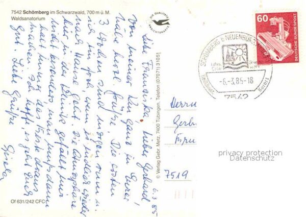 Schoemberg Schwarzwald Waldsanatorium – Bild 2