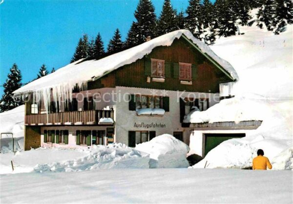 Balderschwang Gaststätte Sonneck im Winter