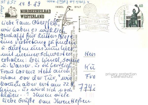 Westerland Sylt Nordseeheilbad Fliegeraufnahme – Bild 2