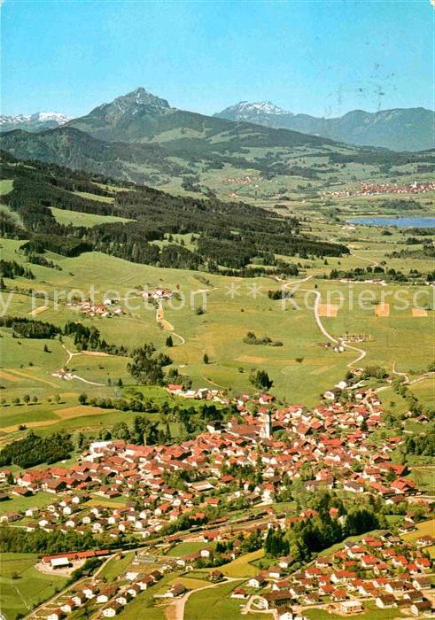 Nesselwang mit Grünten Allgäuer Alpen Fliegeraufna