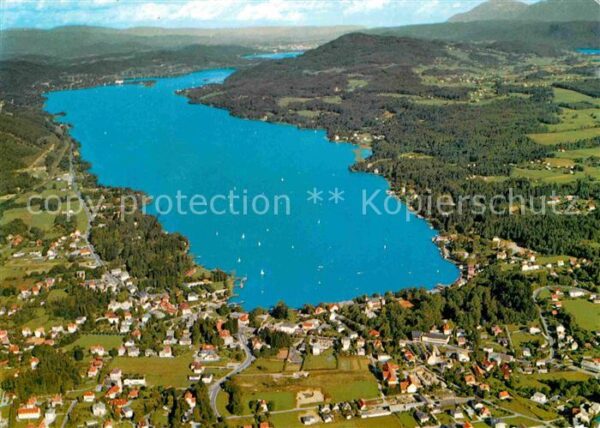 Velden Woerthersee Kur und Badeort Fliegeraufnahme