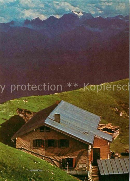 Noerdlinger Huette Berghütte Alpenpanorama