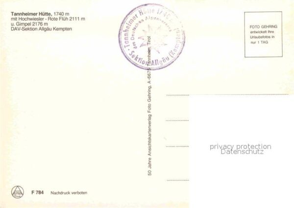 Tannheimer Huette mit Hochwiesler Rote Flüh und Gimpel Al – Bild 2