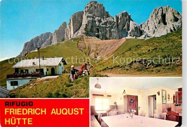 Passo Sella Rifugio Friedrich August Hütte Sella Jo