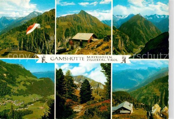 Gamshuette mit Tristner Grünberg Brandbergkolm Alp