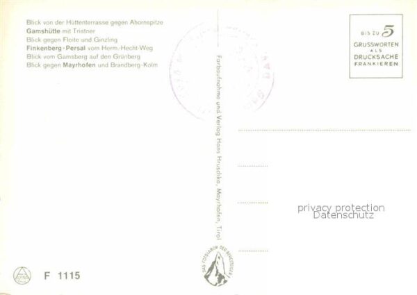 Gamshuette mit Tristner Grünberg Brandbergkolm Alp – Bild 2