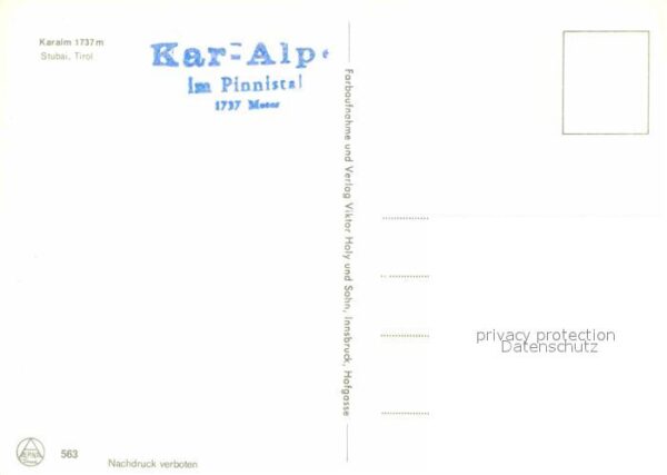 Stubaital Karalp im Pinnistal Stubaier Alpen – Bild 2