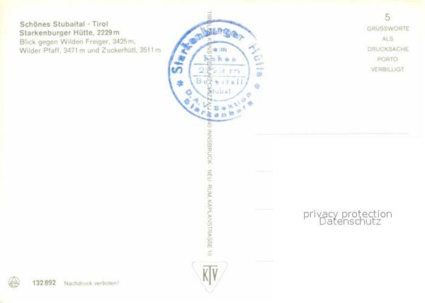 Starkenburgerhuette Berghaus Stubaier Alpen – Bild 2