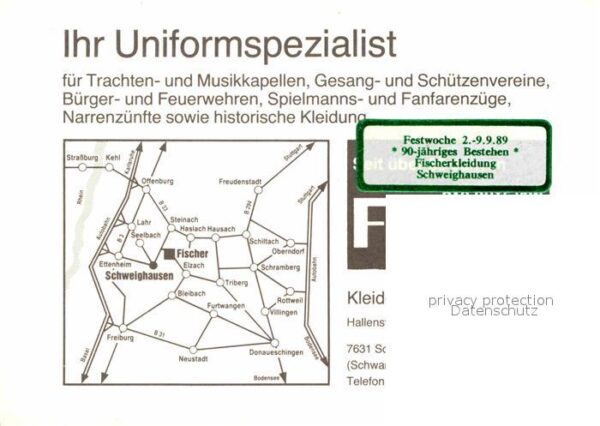 Schweighausen Schuttertal Kleiderfabrik Fischer Uniformen – Bild 2
