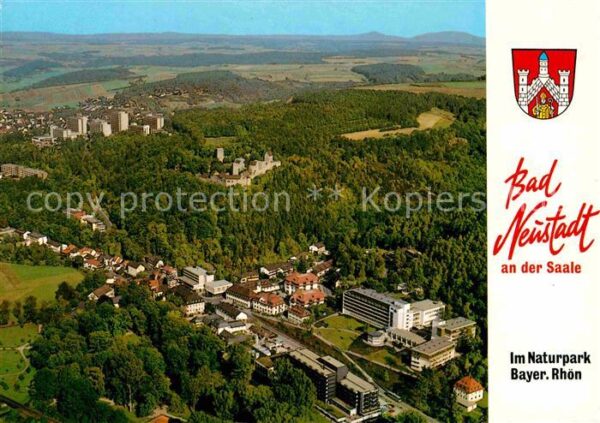 Bad Neustadt Naturpark Bayerische Rhön Fliegeraufnah