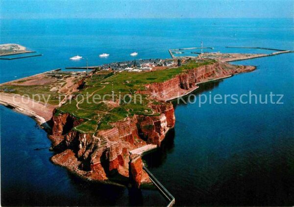 Helgoland Nordseeinsel Fliegeraufnahme