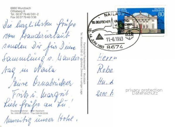 Wurzbach Ferienhotel Frankenwald Restaurant rott – Bild 2