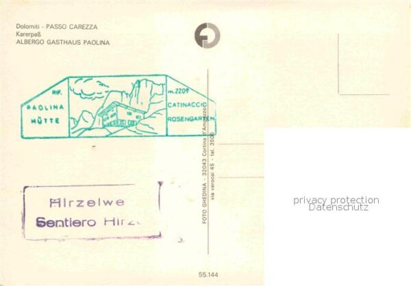 Passo Carezza Karerpass Albergo Gasthaus Paolina Dolo – Bild 2