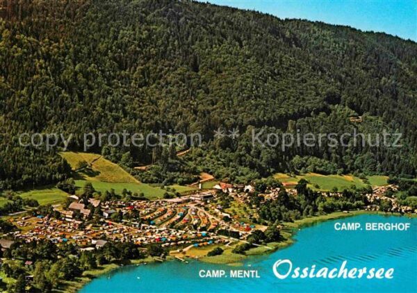 Ossiach Heiligengestade Fliegeraufnahme Camping