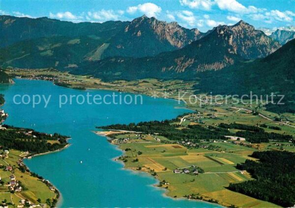 Wolfgangsee Fliegeraufnahme mit St. Wolfgang Ried Z