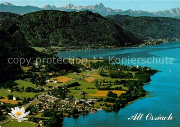 Ossiach Fliegeraufnahme am Ossiacher See Ideal