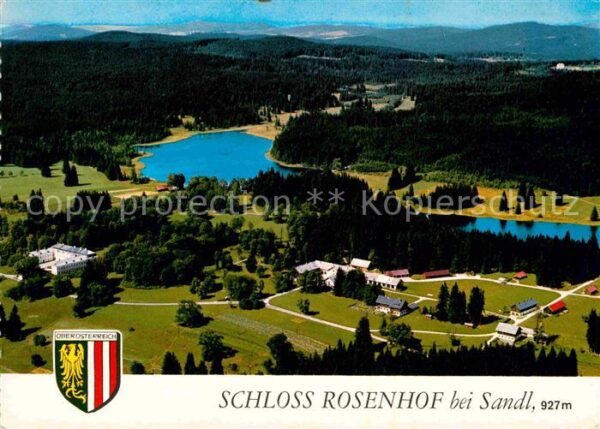 Sandl Fliegeraufnahme Schloß Rosenhof Teich H
