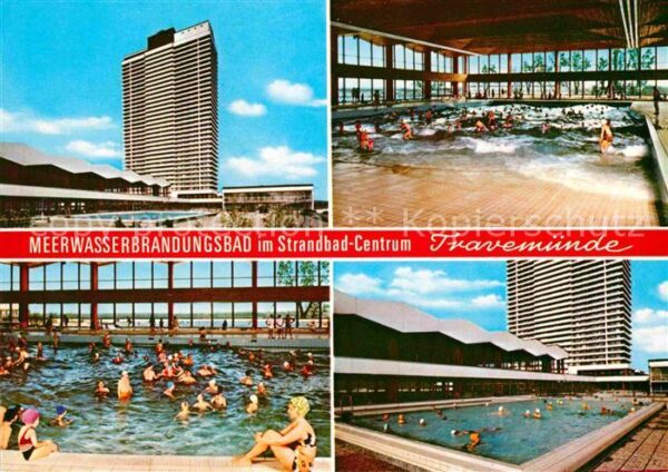Travemuende Ostseebad Meerwasserbrandungsbad im Strandbad-Cen