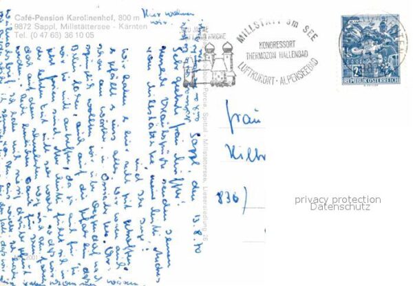 Sappl Millstaettersee Cafe Pension Karolinenhof Millstätterse – Bild 2