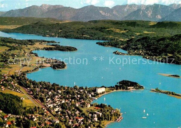 Poertschach Woerthersee Fliegeraufnahme Maria Wörth See Karawan