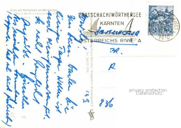 Poertschach Woerthersee Fliegeraufnahme Maria Wörth See Karawan – Bild 2