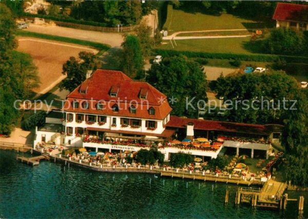 Berg Starnberg Fliegeraufnahme Strandhotel Schloß Berg