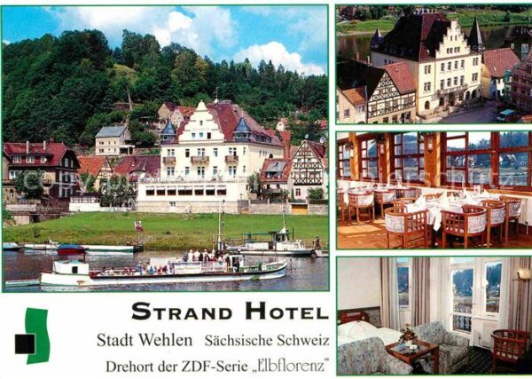 Wehlen Sachsen Strandhotel Drehort ZDF-Serie Elbfloren