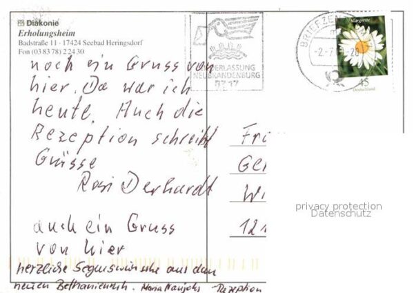 Heringsdorf Ostseebad Usedom Diakonie Erholunsgheim Bethanienruh – Bild 2