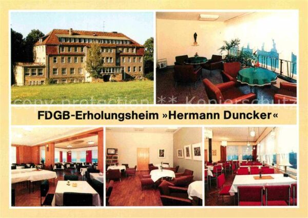 Hohnstein Saechsische Schweiz Erholungsheim Hermann Duncker Speisesaa