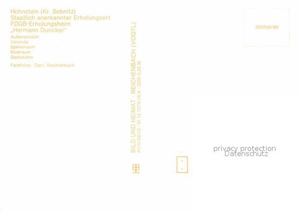 Hohnstein Saechsische Schweiz Erholungsheim Hermann Duncker Speisesaa – Bild 2