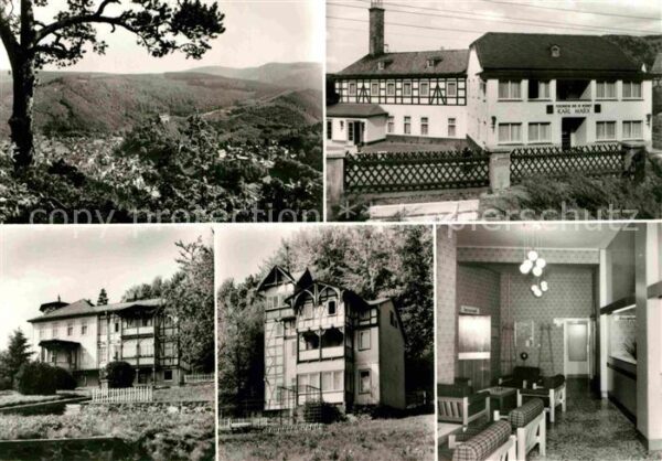 Schwarzburg Thueringer Wald Erholungsheim Karl Marx Bettenhaus Reze