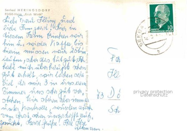 Heringsdorf Ostseebad Usedom FDBG-Heim Erich Weinert – Bild 2