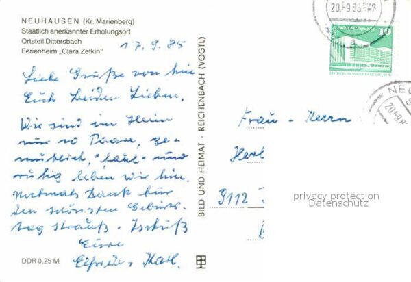 Neuhausen Marienberg Dittersbach Ferienheim Clara Zetkin – Bild 2