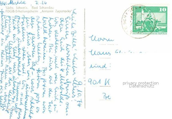 Bad Schandau Fliegeraufnahme Erholungsheim Antonin Z – Bild 2