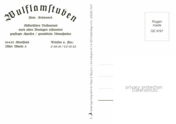Stralsund Mecklenburg Vorpommern 600 Jahre Wulflamhaus – Bild 2