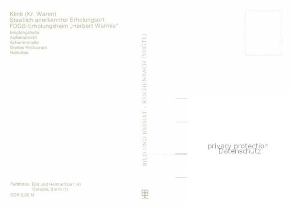 Klink Waren Erholungsheim Herbert Warnke – Bild 2