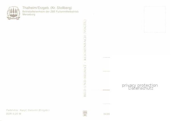 Thalheim Erzgebirge Betriebsferienheim Tabakstanne – Bild 2
