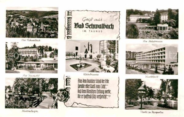Bad Schwalbach Kurhotel Weinbrunnen Kurgarten Kuranlag