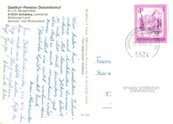 Annaberg-Lungoetz Gasthof Pension Dolomitenhof – Bild 2