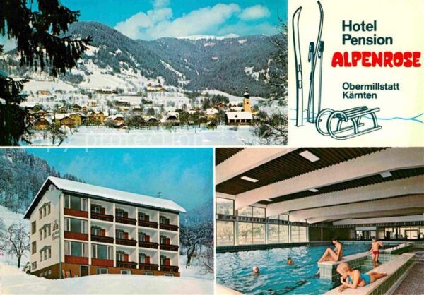Obermillstatt Kaernten Hotel Pension Alpenrose Winter