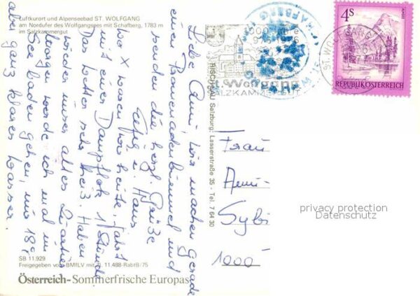 Wolfgang Salzkammergut St Wolfgangsee Schafberg – Bild 2