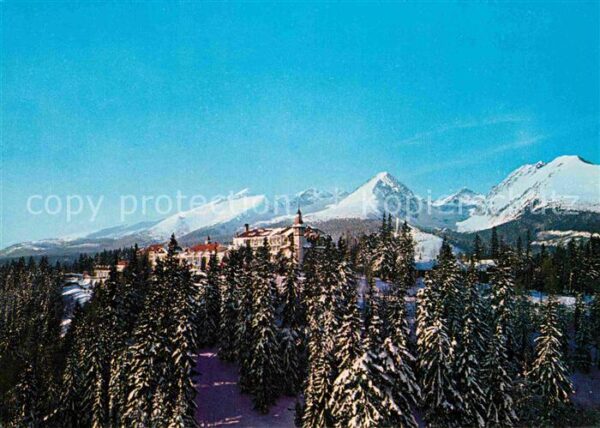 Vysoke Tatry Kirche Panorama Winter